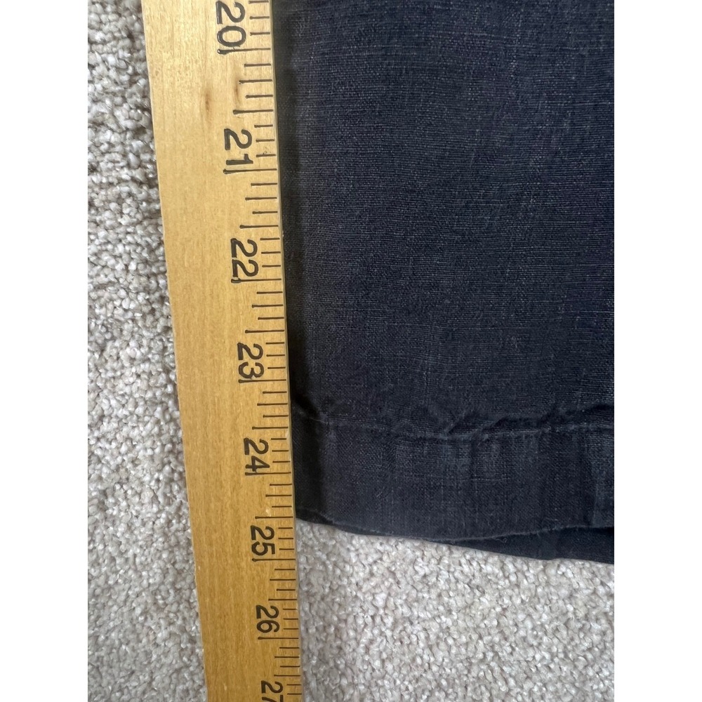 MATE the Label Womens Black Organic Cotton Canvas Pants Dress Clean Elastic L - Picture 7 of 8